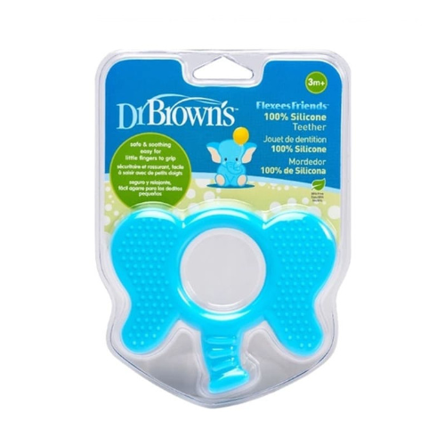 Flexees Friends Elephant Teether - Blue