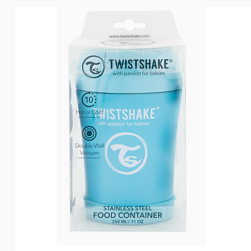 Twistshake Insulated Food Container 350ml Pastel Blue