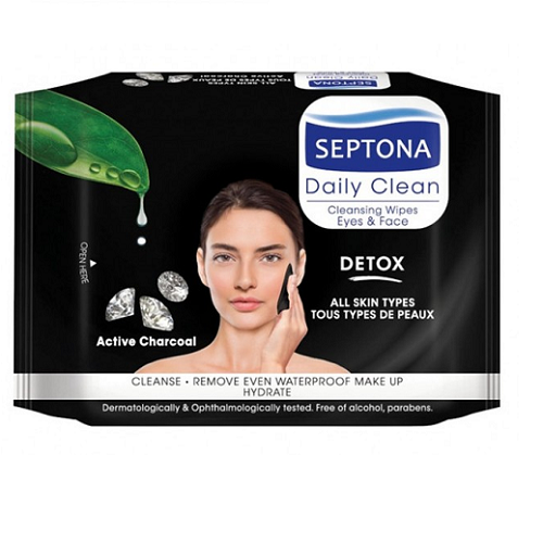 SEPTONA COSMETIC WIPES CHARCOAL 6149/4565 #20