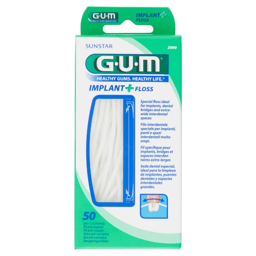 GUM - dental implant + dental floss /50m/ 303538 #1