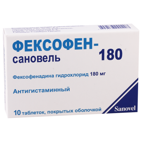 Fexofen-Sanovel tab 180mg #10