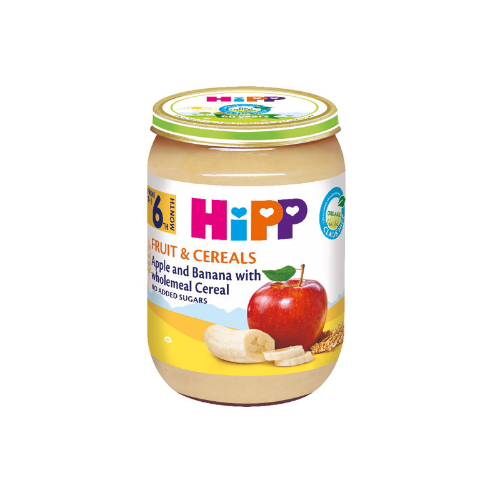 Hipi - Porridge with whole grain banana and apple 190g 6135/132349