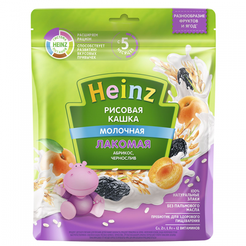 4600689605310 Heinz - Porridge Milk Lakomaya Rice. Apricot. Black Plum 170g 5310