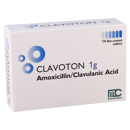 Clavoton tab 875mg+125mg #14