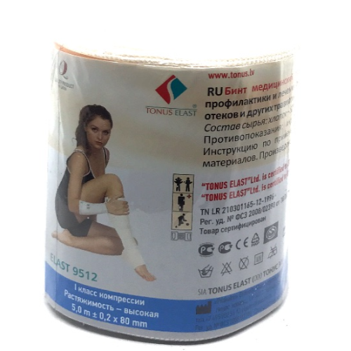 Tonus - bandage elastic high/waist 5.0mX80cm 9512/0216