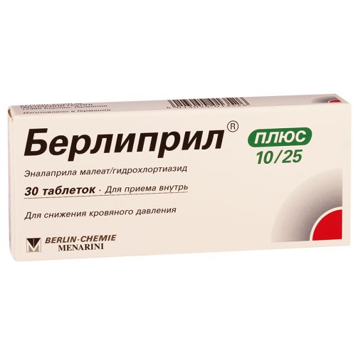 Berlipril plus tab 10mg/25mg #30