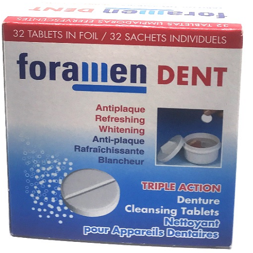 FORAMEN TABLETS FOR DENTURES 419 #32