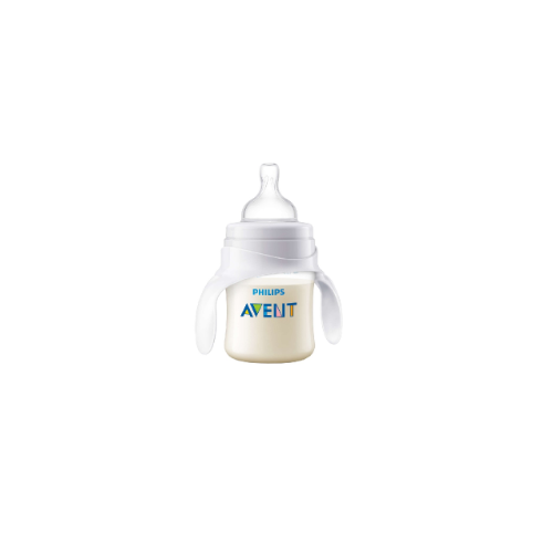 Avent - bottle 'Classic+' with plastic training handles. anti-colic 125 ml 638/01