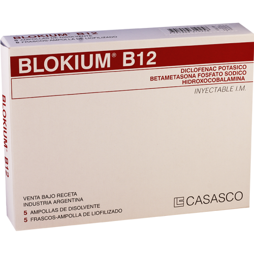 Blokium B-12 solution for injection 75mg+2mg+10mg 3ml amp #5