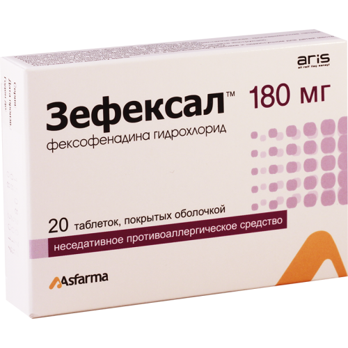 Zefeksal tab 180mg #20