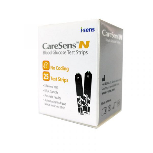 Blood Glucose Test Strip CareSens N #25