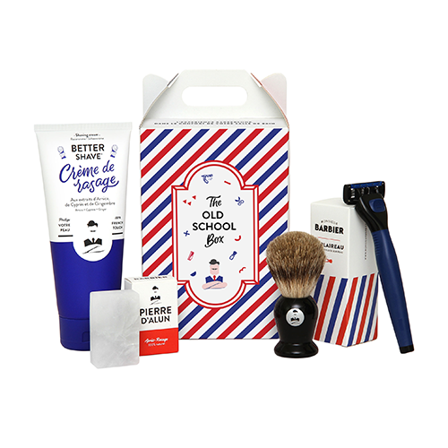 Monsieur Barbier Coffret OLD SCHOOL . 5-blade razor / Shaving Brush / Better-Shave 175 / Pierre Alun 75