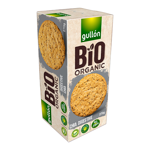 GULLON digestive chia bio 270gr 3333