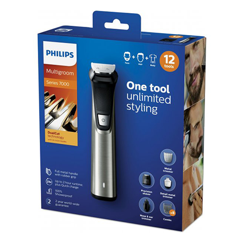 Philips - hair and beard trimmer with 12 functions MG7735/15 9464