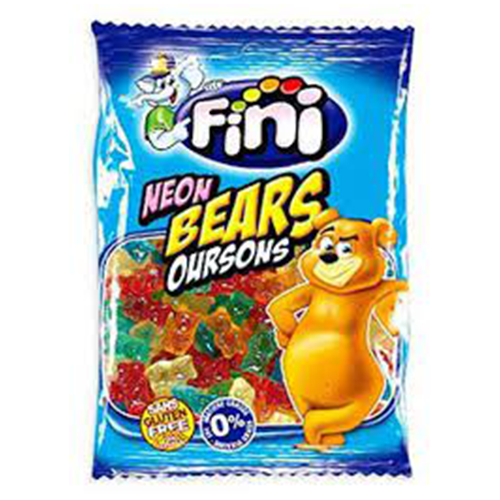 FINI JELLY NEON BEARS POUCH GF 100gr