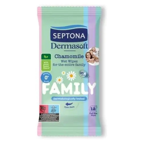 SEPTONA Wet Wipes FAMILY 12pcs 4240/1502