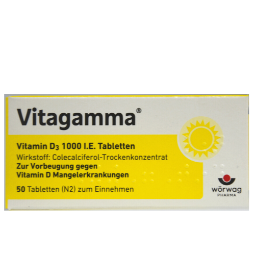 Vitagamma D-3 tab 1000IU #50