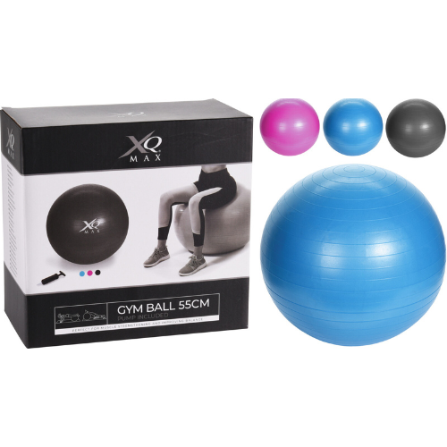 YOGA BALL 55CM 3ASS CLR