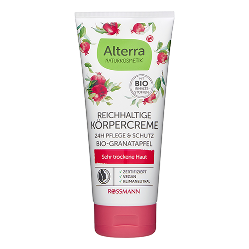 Alterra body cream pomegranate