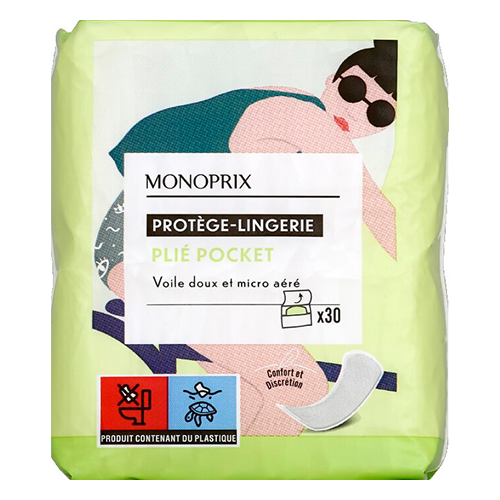 Monoprix Folded Pocket Lingerie Protector x30.