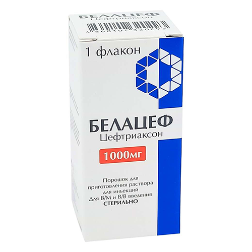 Belacef powder solution for injection 1000მგ #1