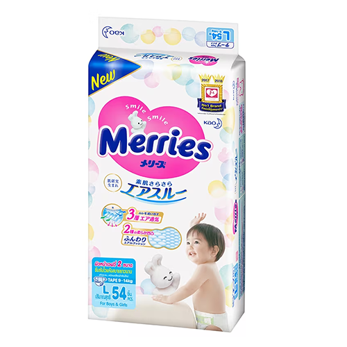 Baby Diapers Size L 9-14kg / 54 pcs(SJ)