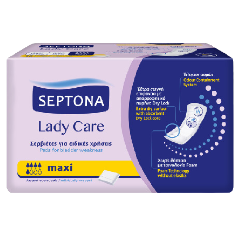 SEPTONA  LIGHT INCO SANITARY NAPKINS - MAXI 8+2pcs Gratis #10  10001-0034/2307