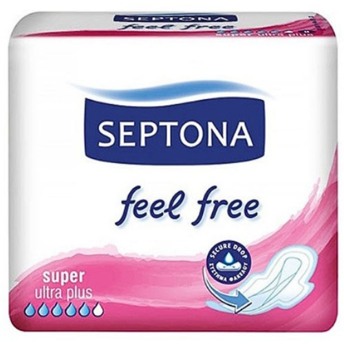 SEPTONA SANITARY NAPKINS WITH WINGS -SUPER FEEL FREE #8  0026/2211