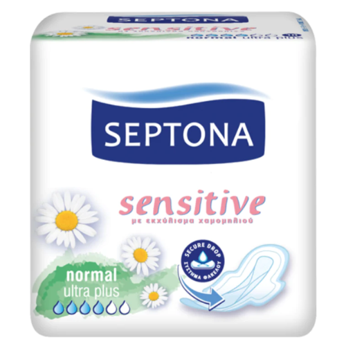 SEPTONA SANITARY NAPKINS WITH WINGS -NORMAL SENSITIVE  #10  2105-0016/10002