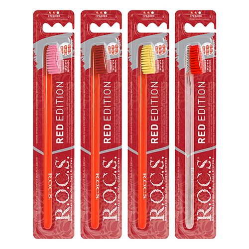 R.O.C.S. Toothbrush red edition classic. medium 0494