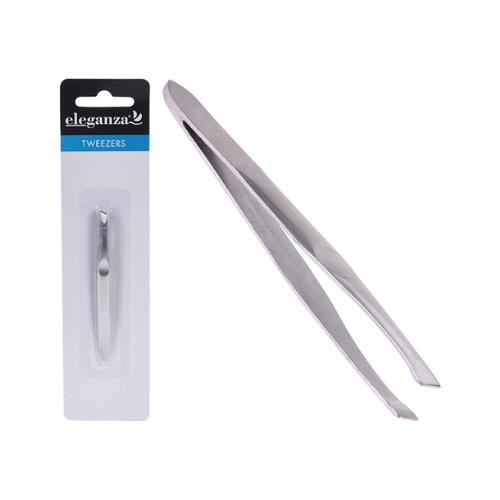 TWEEZERS STAINLESS STEEL 9CM